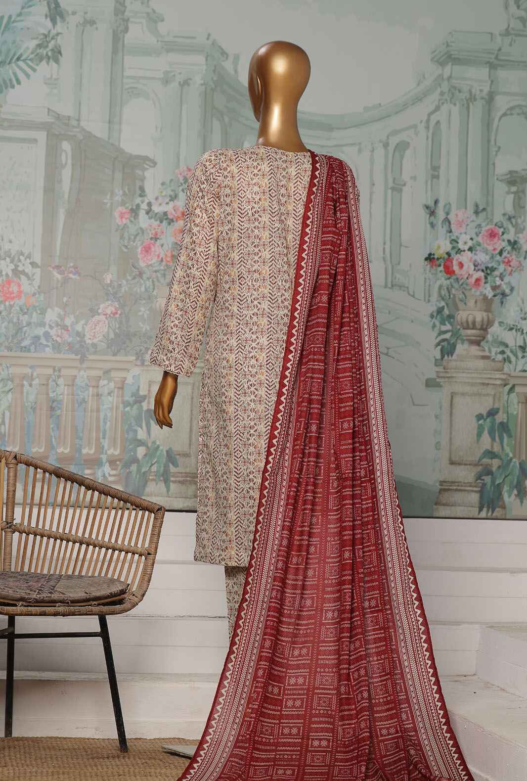 3 Piece Unstitched - Platinum Co-ords Digital Printed Suit - PCC-230-A - Image 3