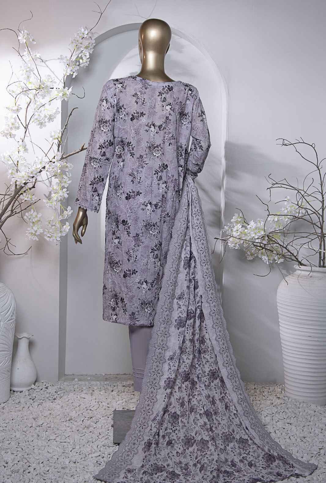 3 Piece Unstitched - Dhagakari Digital Printed lawn Suit - PDE-788 - Image 2