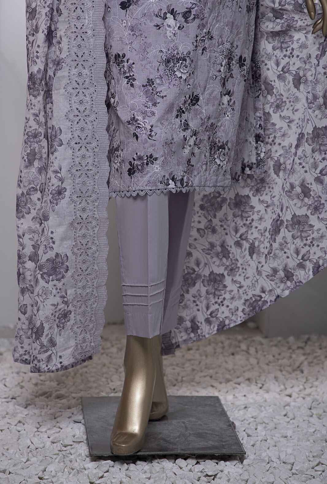 3 Piece Unstitched - Dhagakari Digital Printed lawn Suit - PDE-788 - Image 3