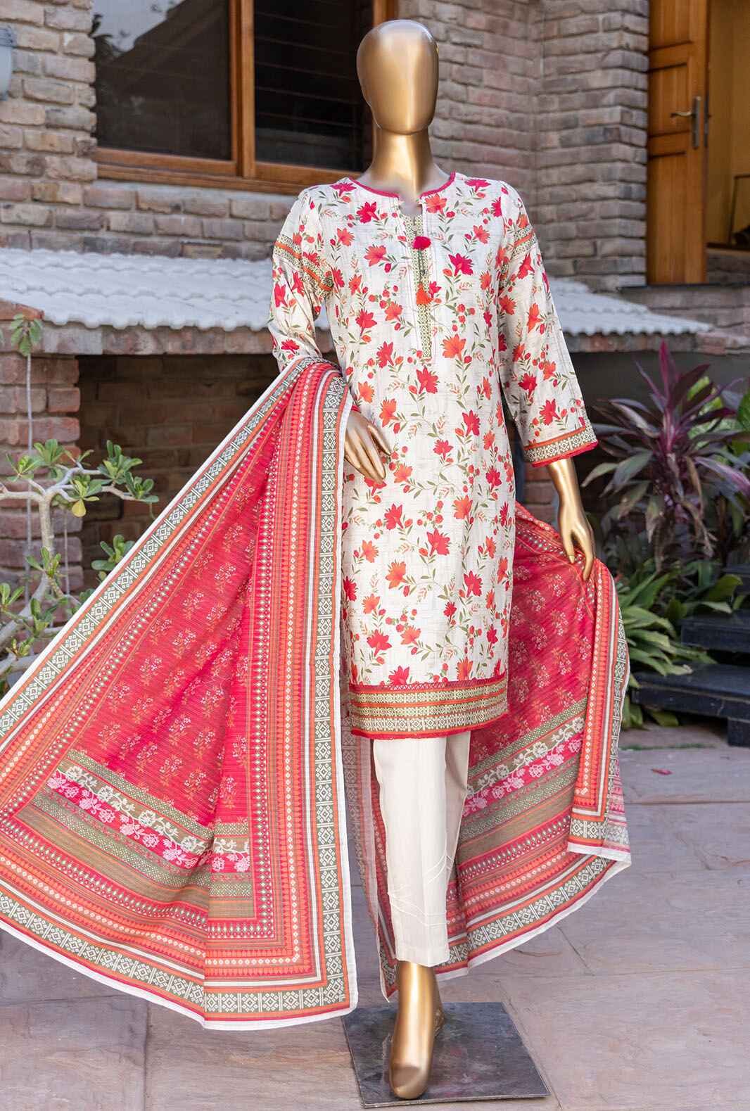 3 Piece Stitched - Gardenia Digital Printed Lawn Suit - PSL-426