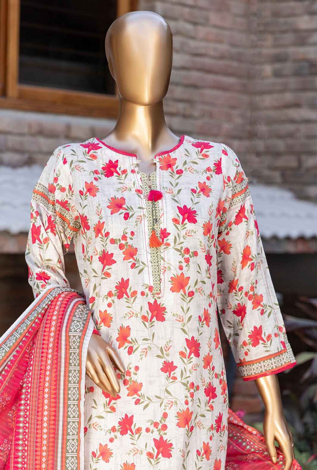 3 Piece Stitched - Gardenia Digital Printed Lawn Suit - PSL-426 - Image 3