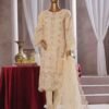 RTS-015 A- 3 Piece Embroidered Organza