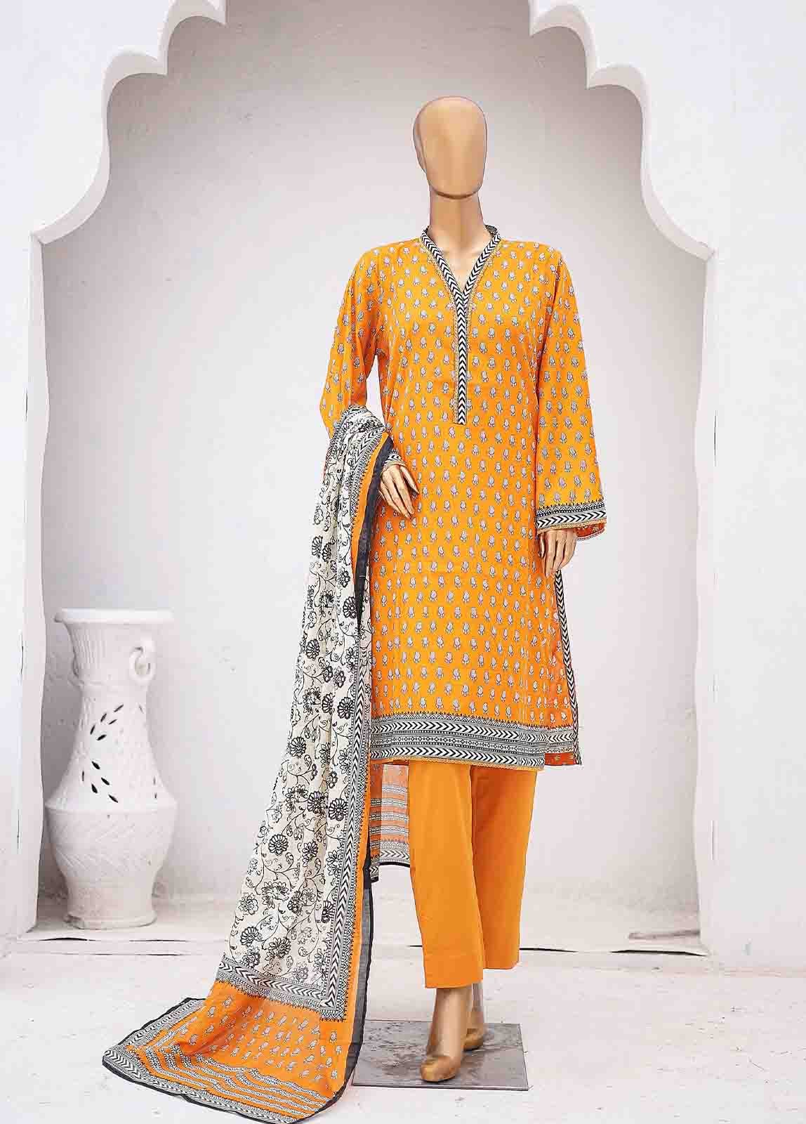 SM-026 A-PR- 3 Piece Printed Stitched Suit