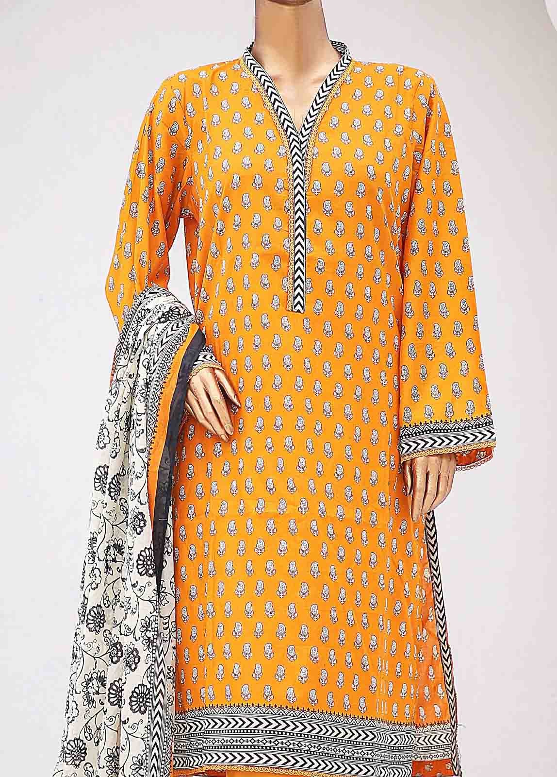 SM-026 A-PR- 3 Piece Printed Stitched Suit - Image 2