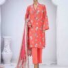 SM-0428 B-PR- 3 Piece Printed Stitched Suit