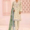SM-0577 A-PR- 3 Piece Printed Stitched Suit