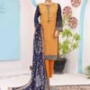 SM-PR-034 B- 3 Piece Printed Stitched Suit