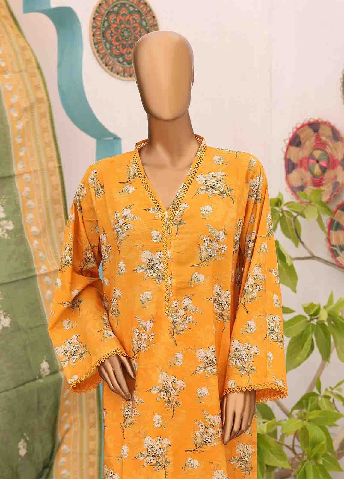 SM-PR-0571 B- 3 Piece Printed Stitched Suit - Image 2