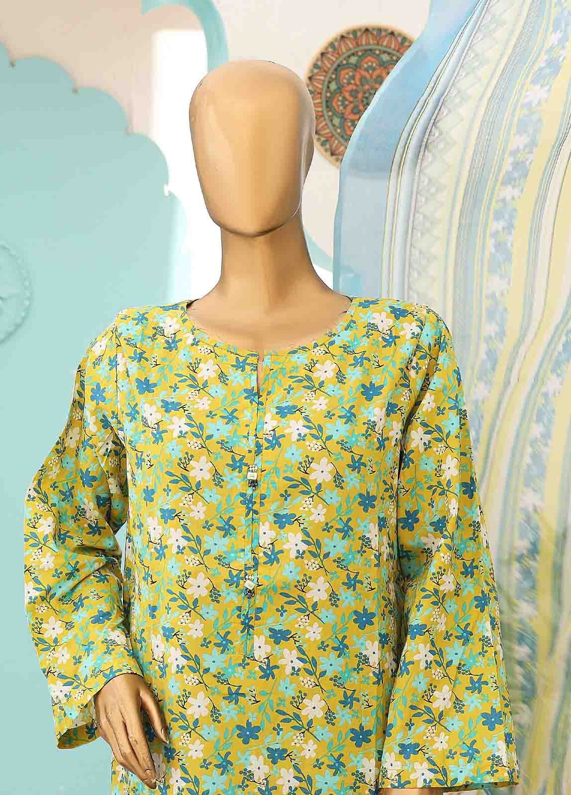 SMCD-0110- 3 Piece Printed Stitched Suit - Image 2