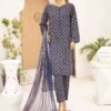 SMCD-084- 3 Piece Printed Cotton Suit