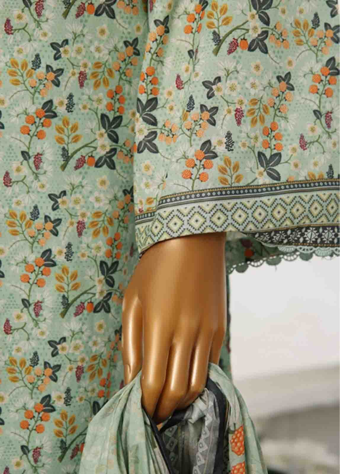 WC-016- 3 Piece Printed Cotton Suit - Image 3