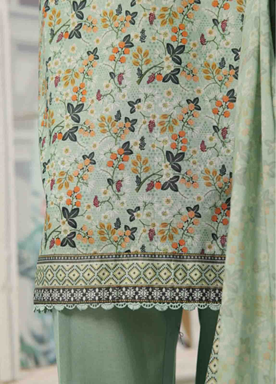 WC-016- 3 Piece Printed Cotton Suit - Image 2