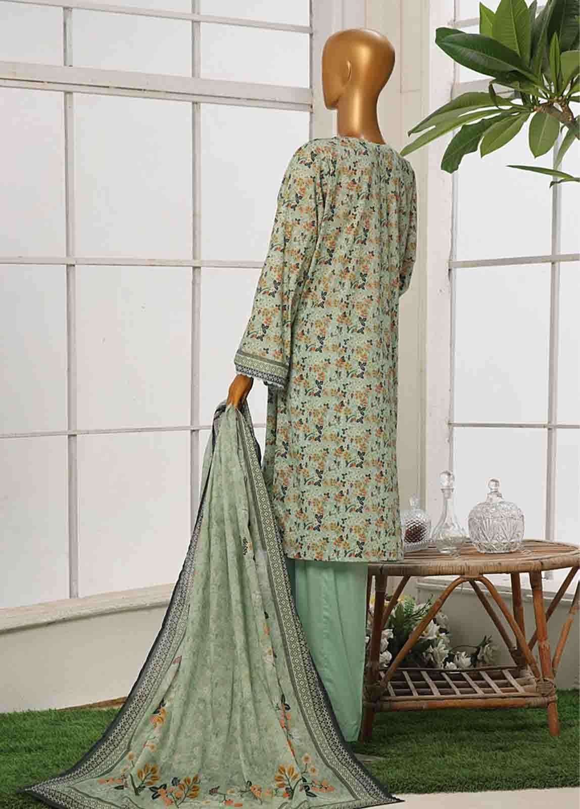 WC-016- 3 Piece Printed Cotton Suit - Image 6