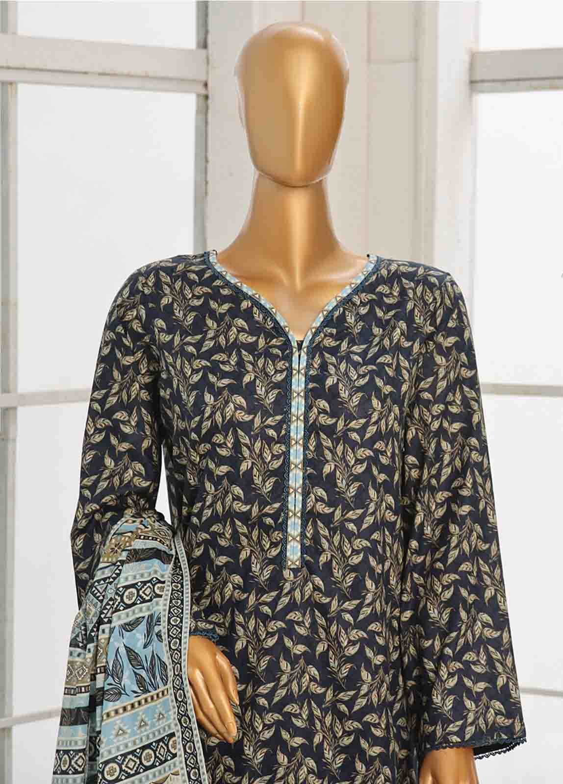 WC-046- 3 Piece Printed Cotton Suit - Image 2