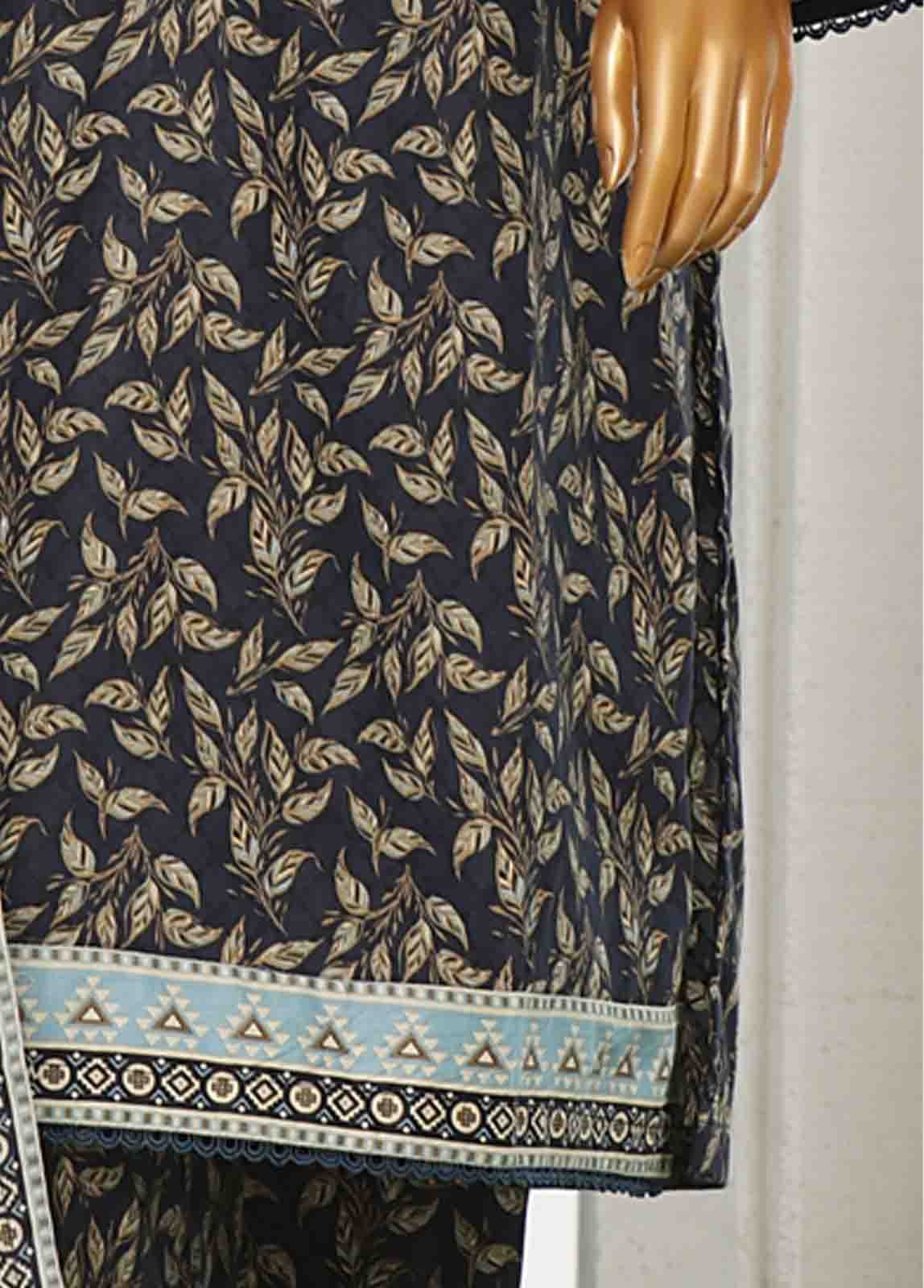 WC-046- 3 Piece Printed Cotton Suit - Image 5