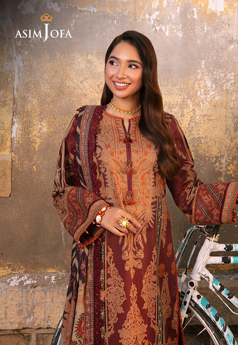 AJARP-24 EMBROIDERED LAWN 3 PCS - Image 8