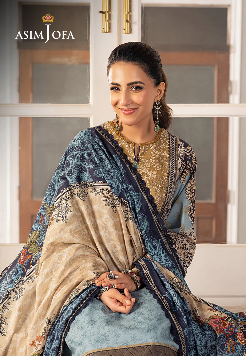AJARP-27 PRINTED LAWN 3 PCS - Image 4