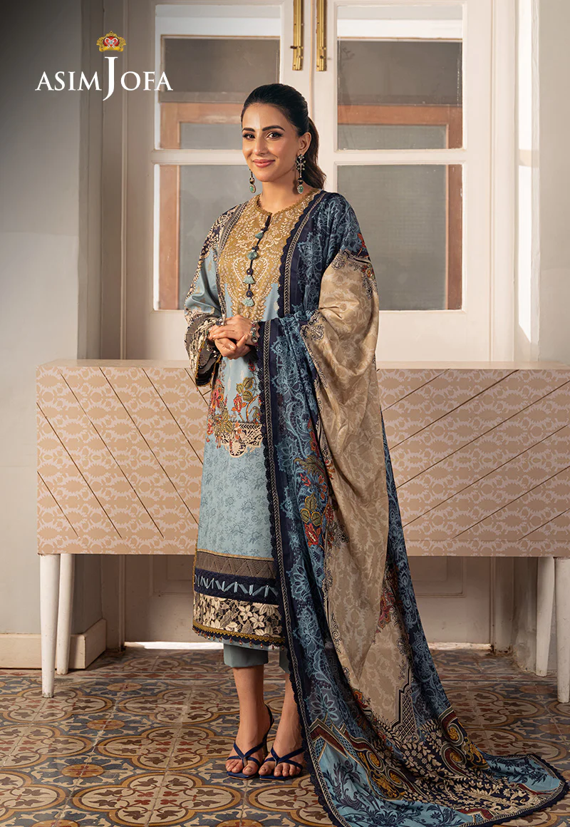 AJARP-27 PRINTED LAWN 3 PCS - Image 8