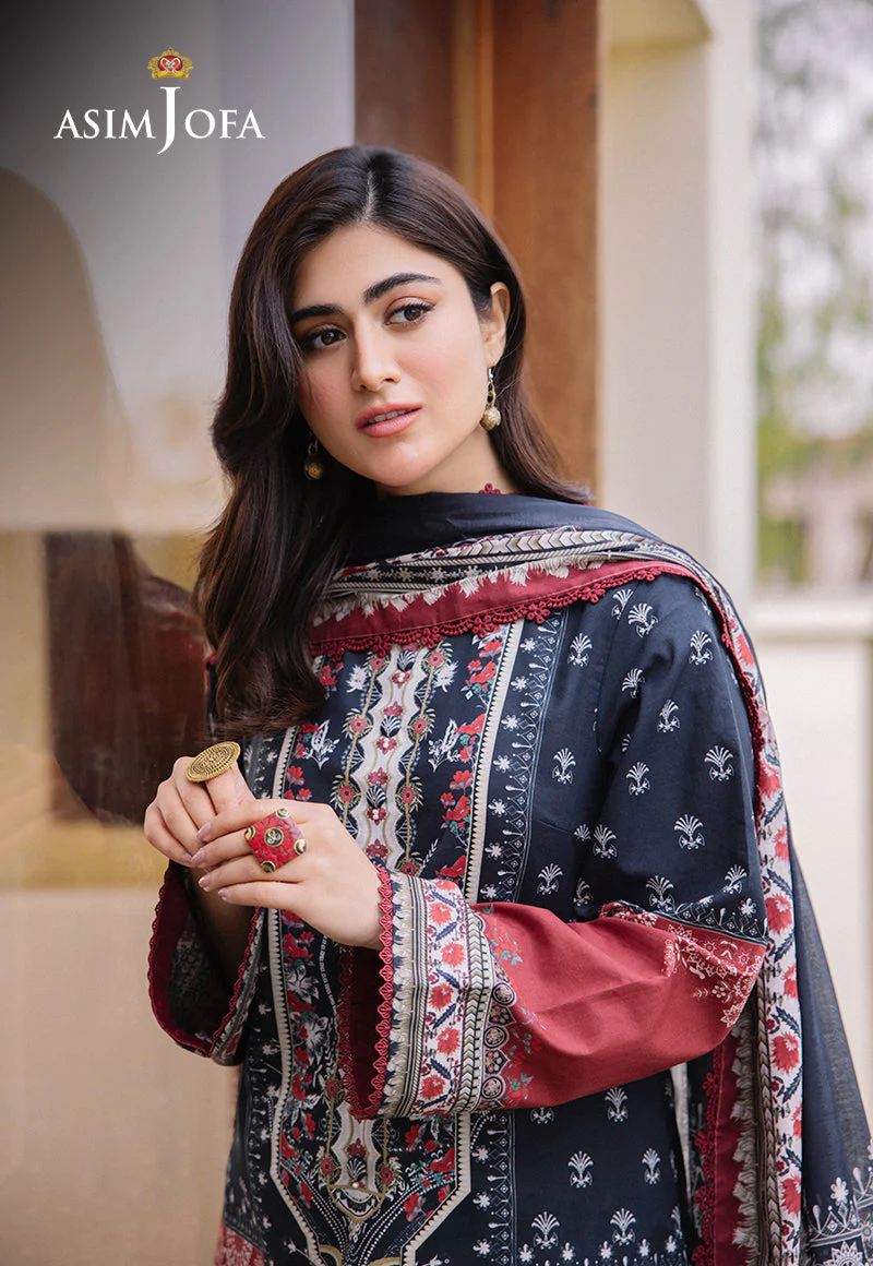 AJBUD-5 PRINTED LAWN 3 PCS - Image 9