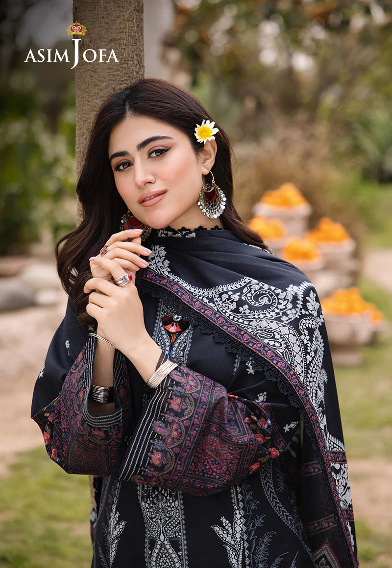 AJBUD-9 PRINTED LAWN 3 PCS - Image 3