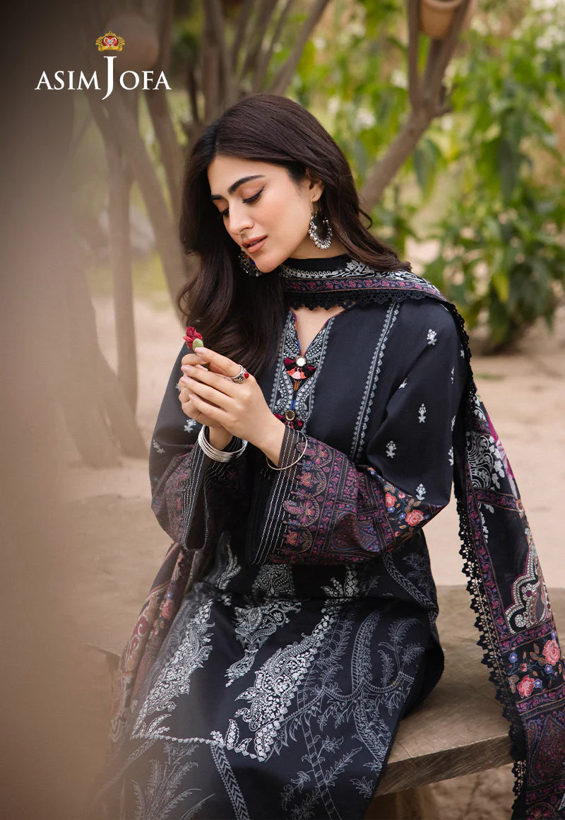 AJBUD-9 PRINTED LAWN 3 PCS - Image 8