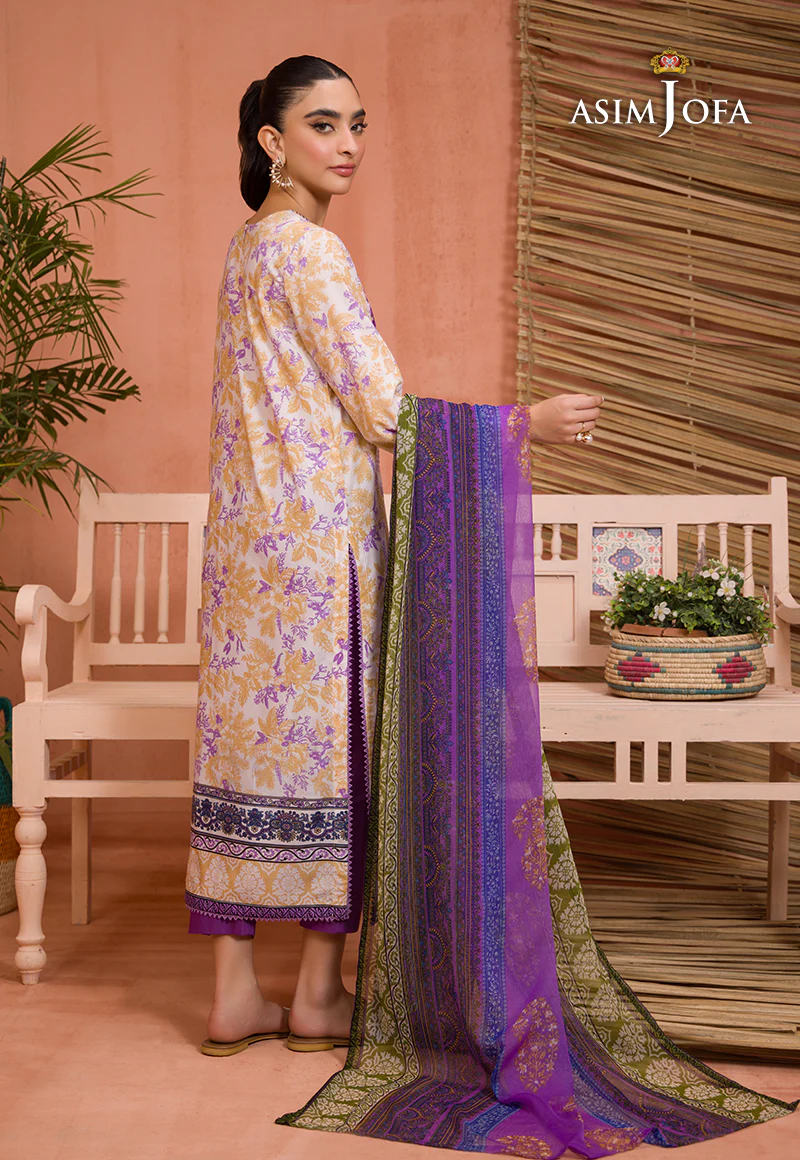 AJGR-09 EMBROIDERED COTTON SILK 2 PCS - Image 2