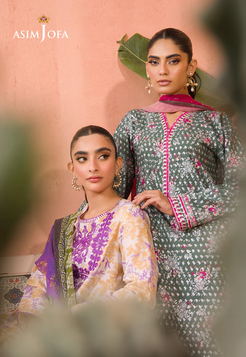 AJGR-09 EMBROIDERED COTTON SILK 2 PCS - Image 8