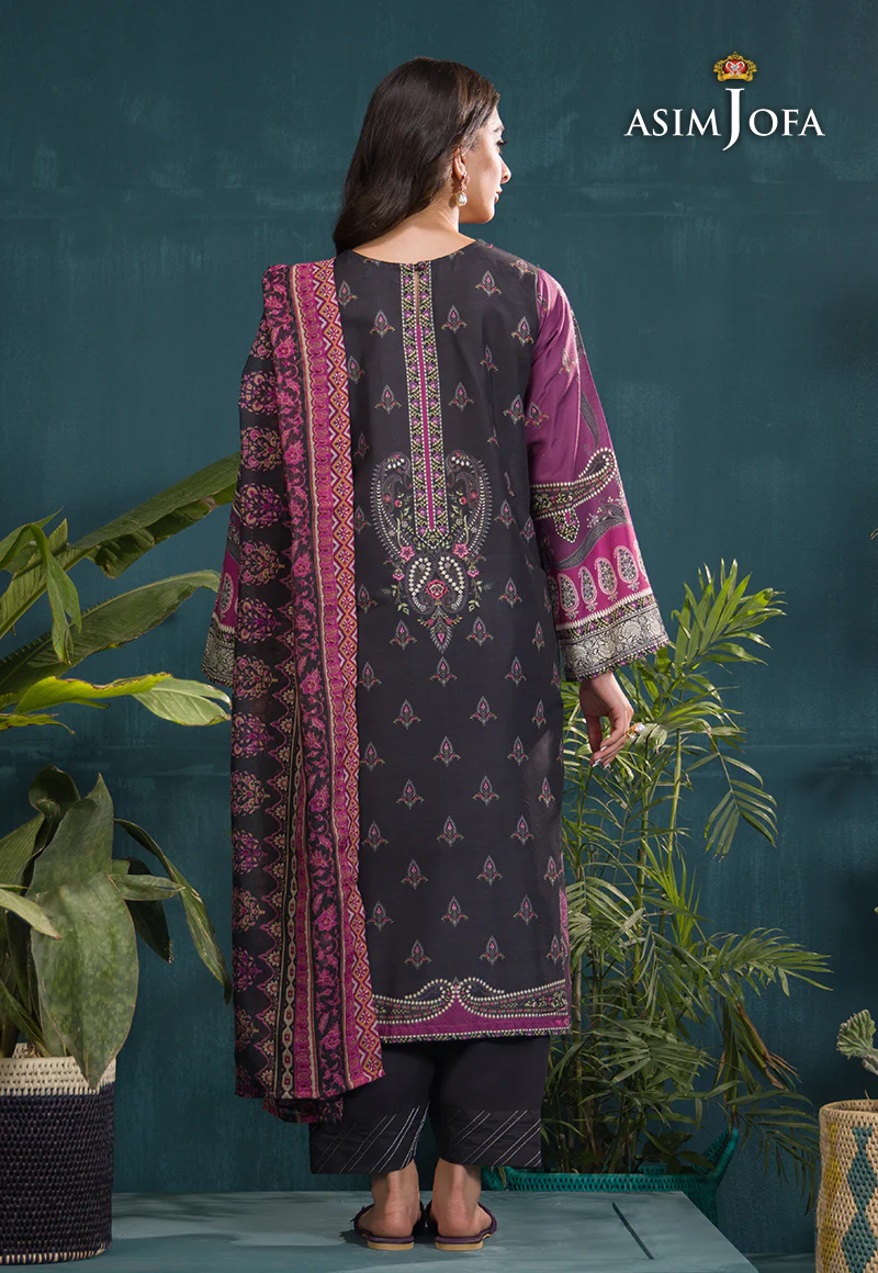 AJGR-16 EMBROIDERED SWISS LAWN 3 PCS - Image 2