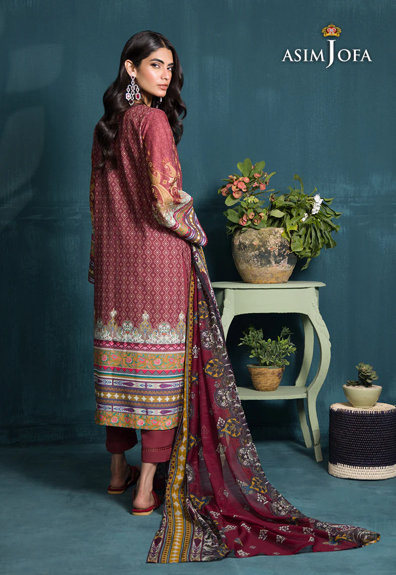 AJGR-19 EMBROIDERED SWISS LAWN 3 PCS - Image 2