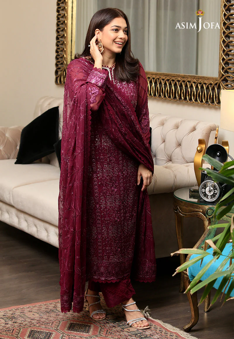 AJHJ-07 EMBROIDERED CHIFFON 3 PCS - Image 6