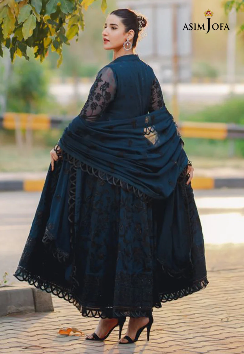 AJHJ-12 EMBROIDERED CHIFFON 3 PCS - Image 5