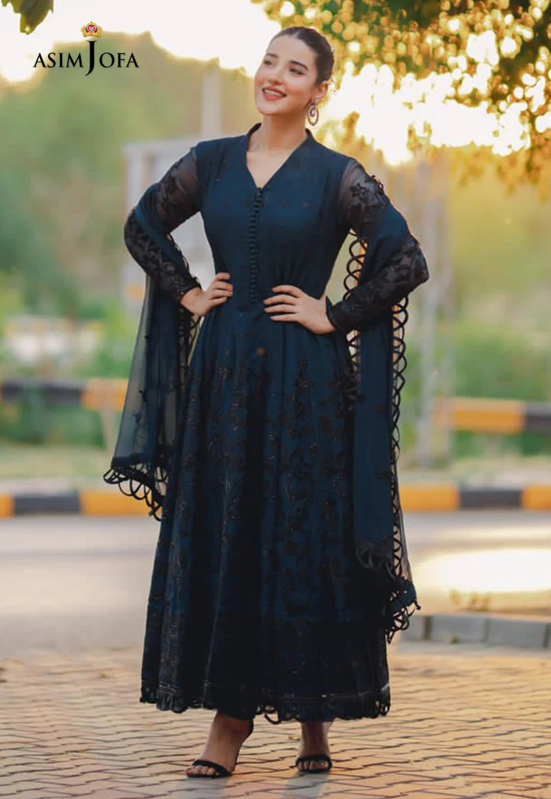 AJHJ-12 EMBROIDERED CHIFFON 3 PCS - Image 6