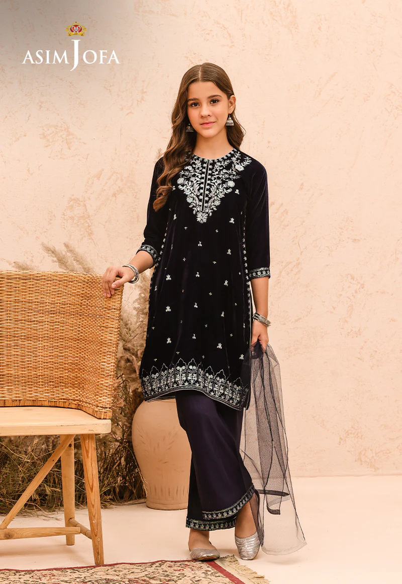 AJKV-02 EMBROIDERED VELVET 3 PCS - Image 2
