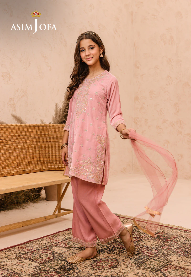 AJKV-09 EMBROIDERED VELVET 3 PCS - Image 3