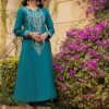 AJPE-34 (2-PC) EMBROIDERED CAMBRIC 2 PCS