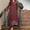 AJPE-35 (2-PC) EMBROIDERED CAMBRIC 2 PCS