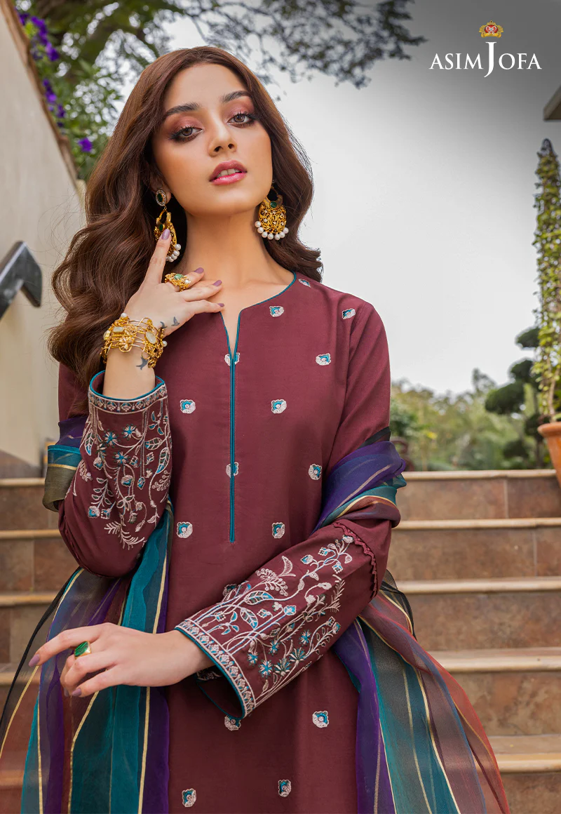 AJPE-35 (2-PC) EMBROIDERED CAMBRIC 2 PCS - Image 3