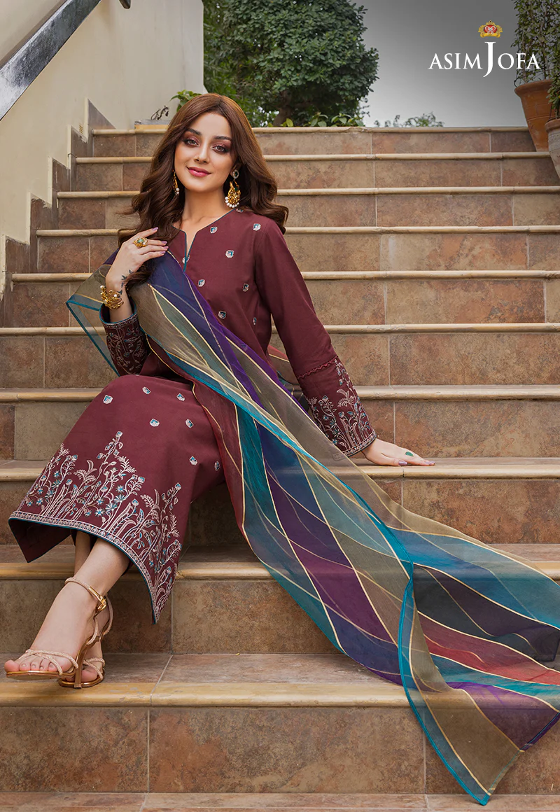 AJPE-35 (2-PC) EMBROIDERED CAMBRIC 2 PCS - Image 6