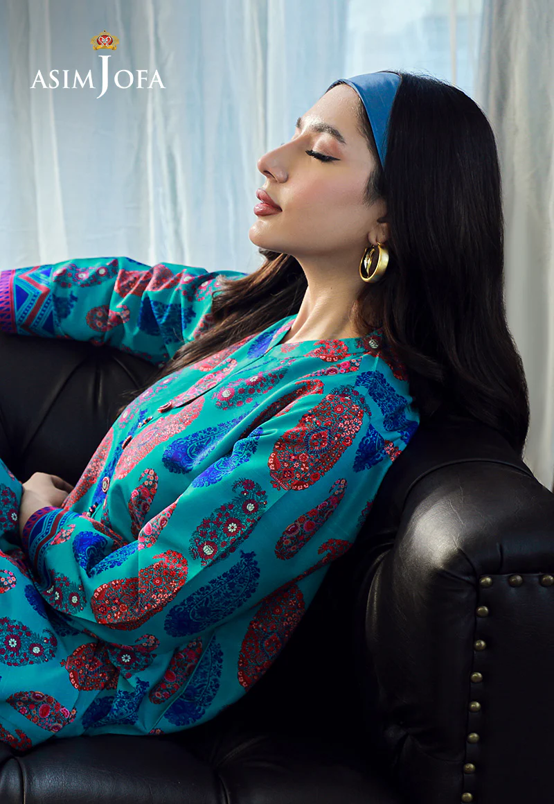 AJSS-10 PRINTED RAW SILK 2PCS - Image 5