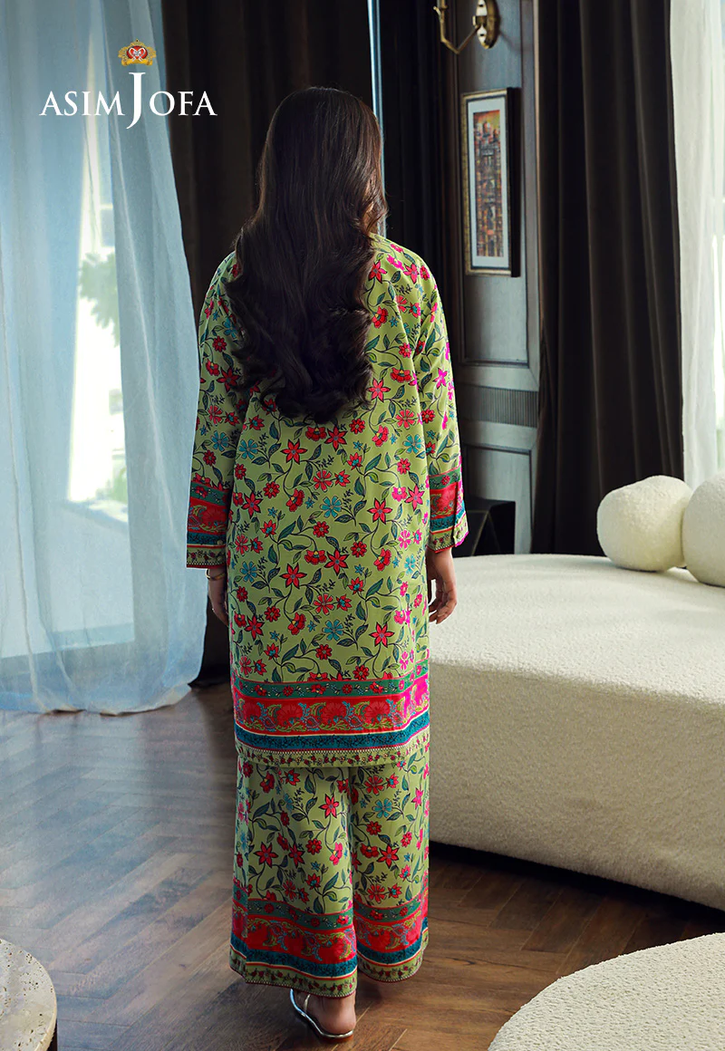 AJSS-16 PRINTED RAW SILK 2PCS - Image 2