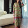 AJSS-16 PRINTED RAW SILK 2PCS