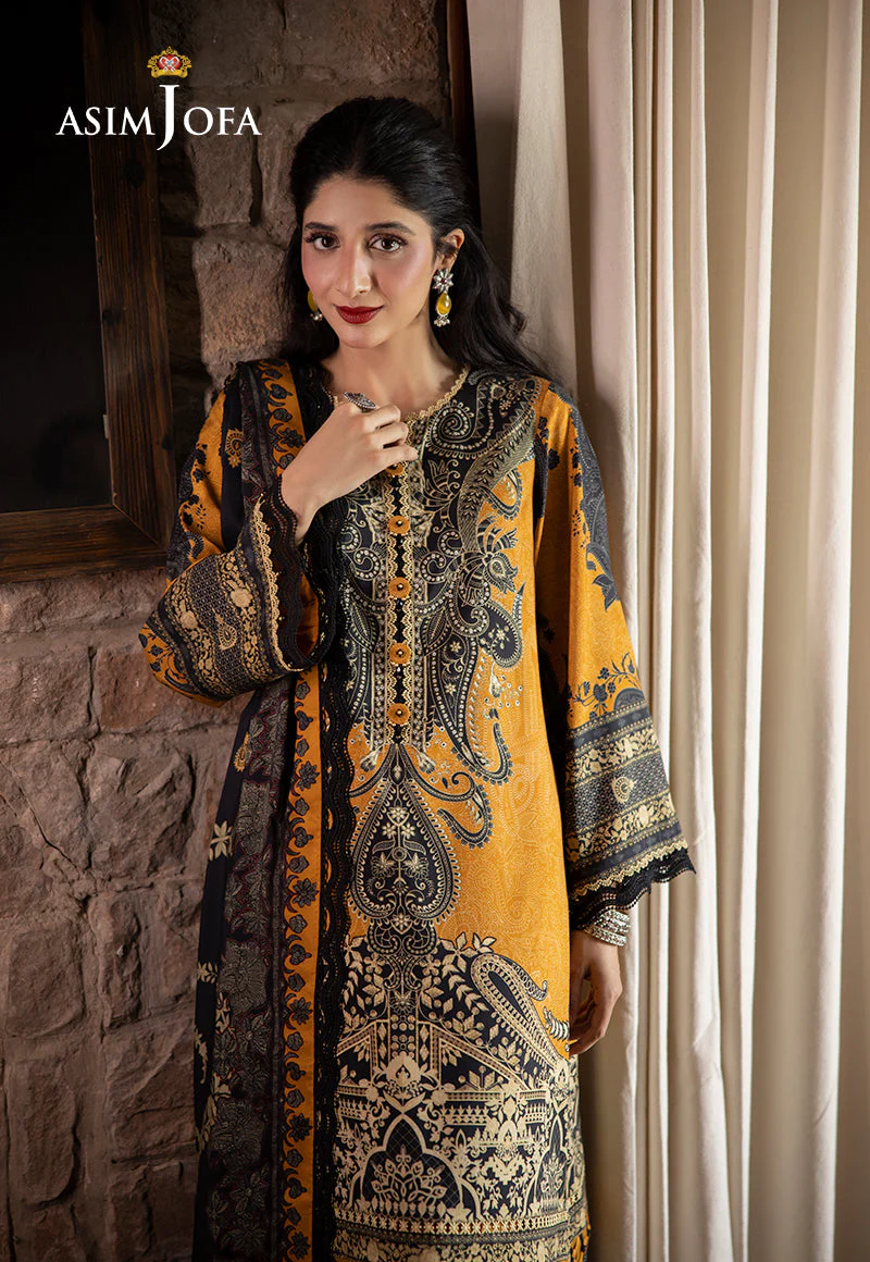 AJUWD-23 EMBROIDERED VISCOSE 3 Pcs - Image 4