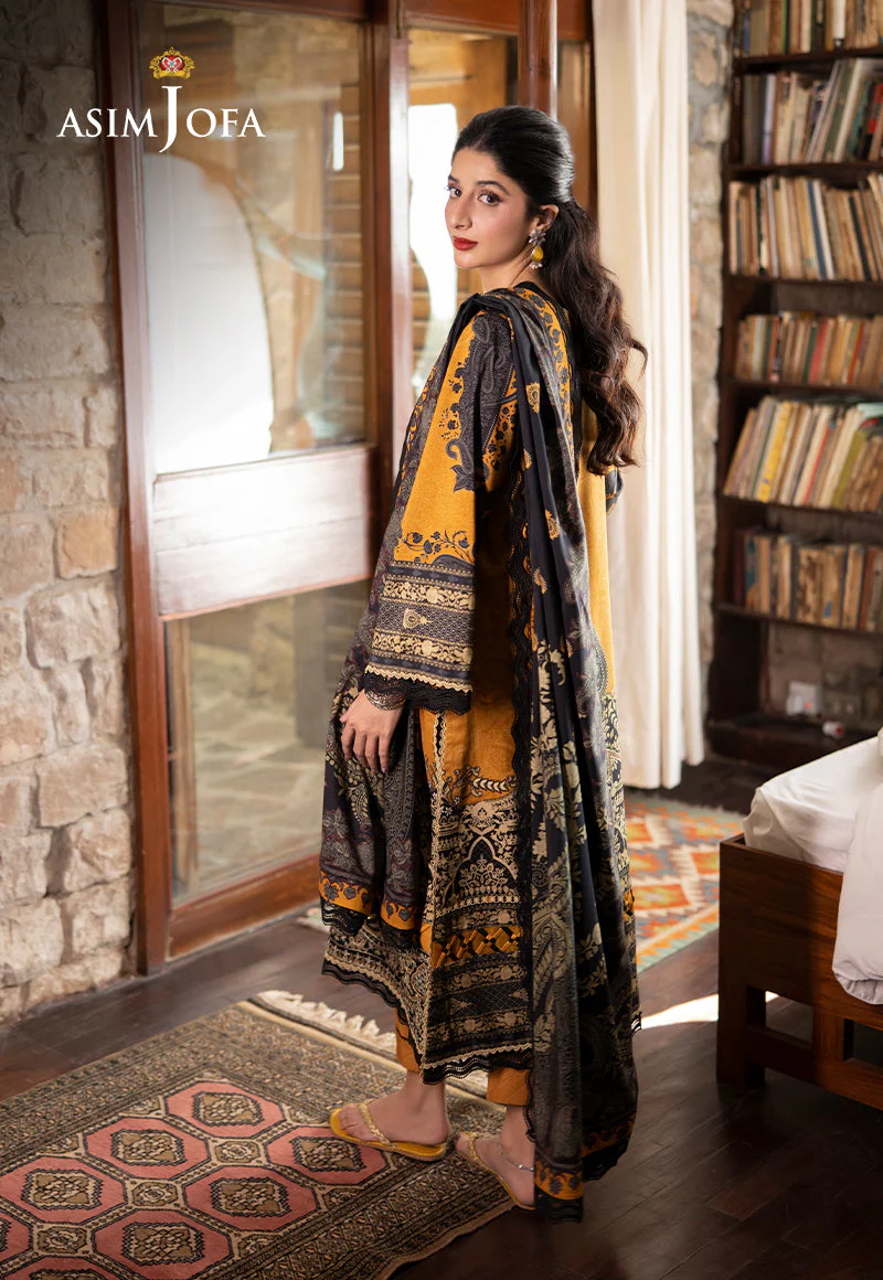 AJUWD-23 EMBROIDERED VISCOSE 3 Pcs - Image 5