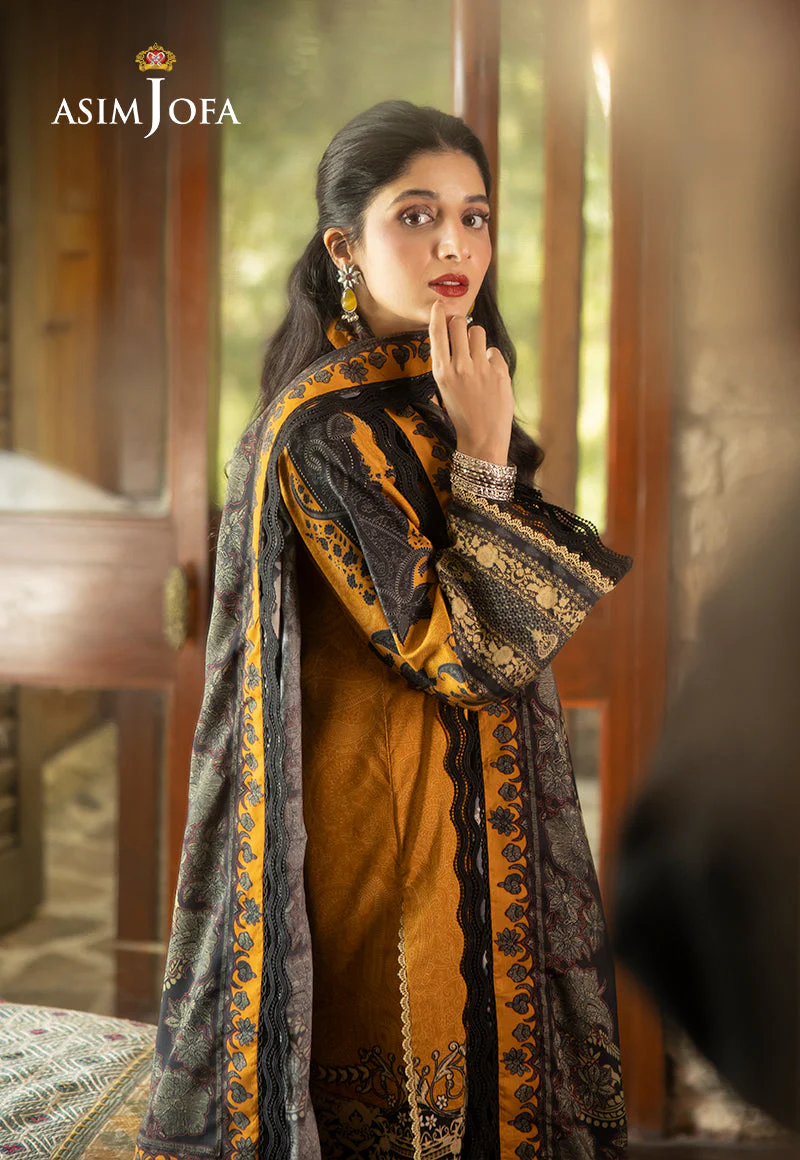 AJUWD-23 EMBROIDERED VISCOSE 3 Pcs - Image 7