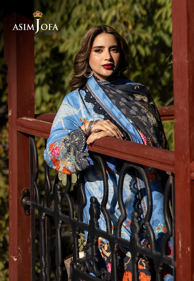 AJUWD-25 EMBROIDERED VISCOSE 3 Pcs - Image 5