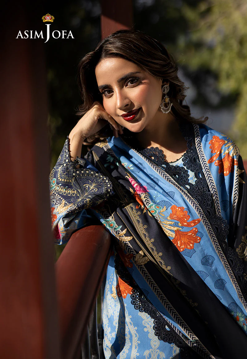 AJUWD-25 EMBROIDERED VISCOSE 3 Pcs - Image 7