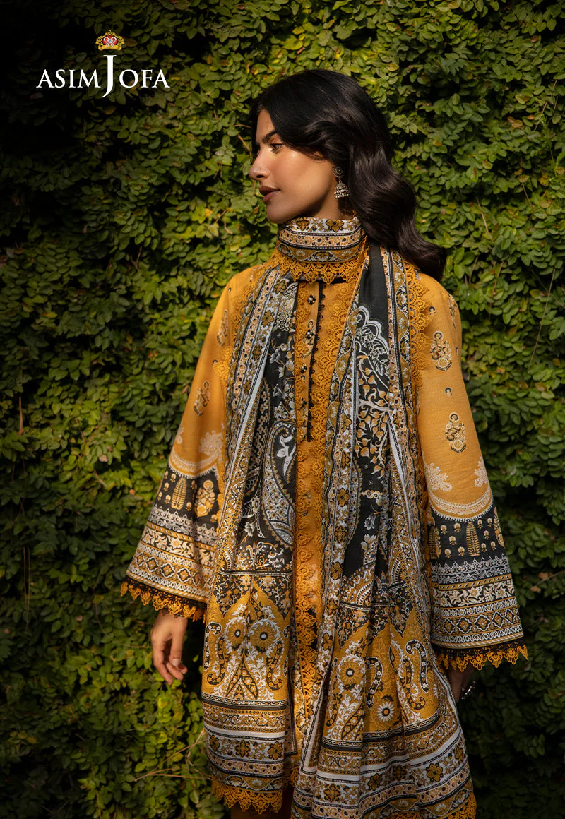 AJUWD-38 PRINTED KHADDAR 3 Pcs - Image 7