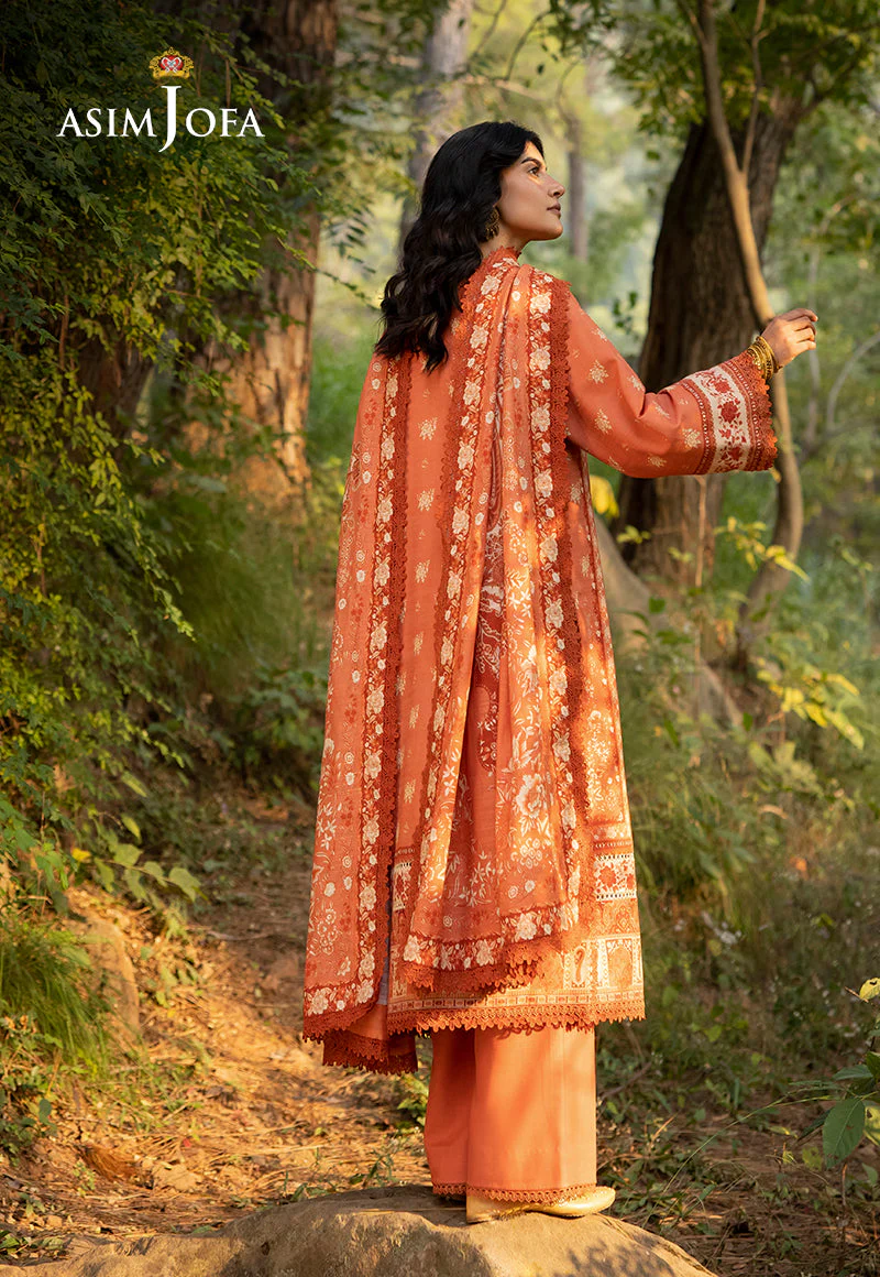 AJUWD-39 PRINTED KHADDAR 3 Pcs - Image 2