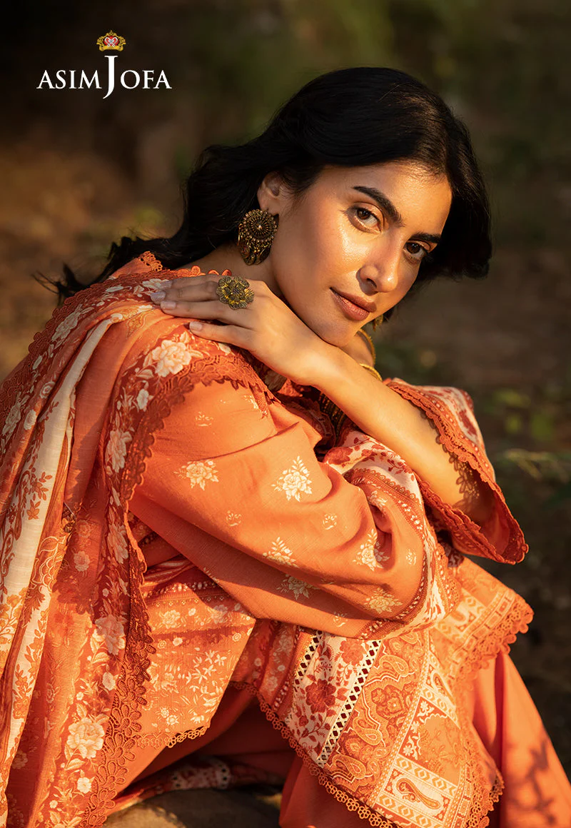 AJUWD-39 PRINTED KHADDAR 3 Pcs - Image 4