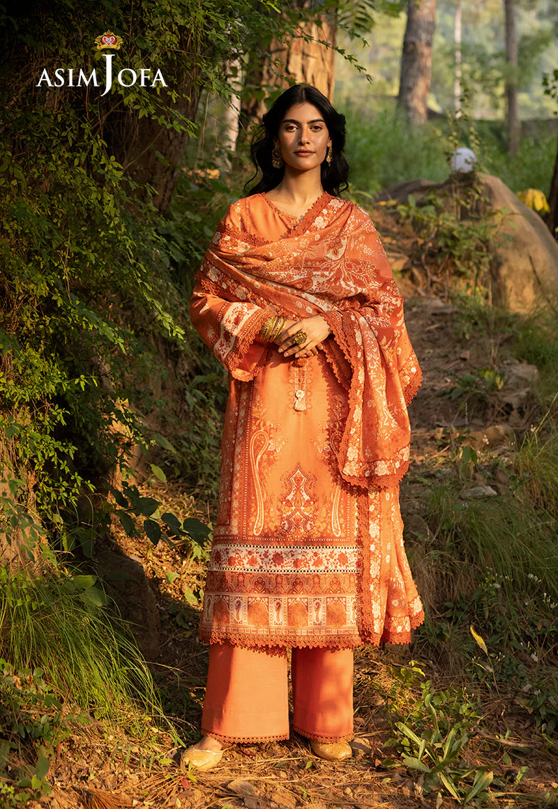 AJUWD-39 PRINTED KHADDAR 3 Pcs - Image 5